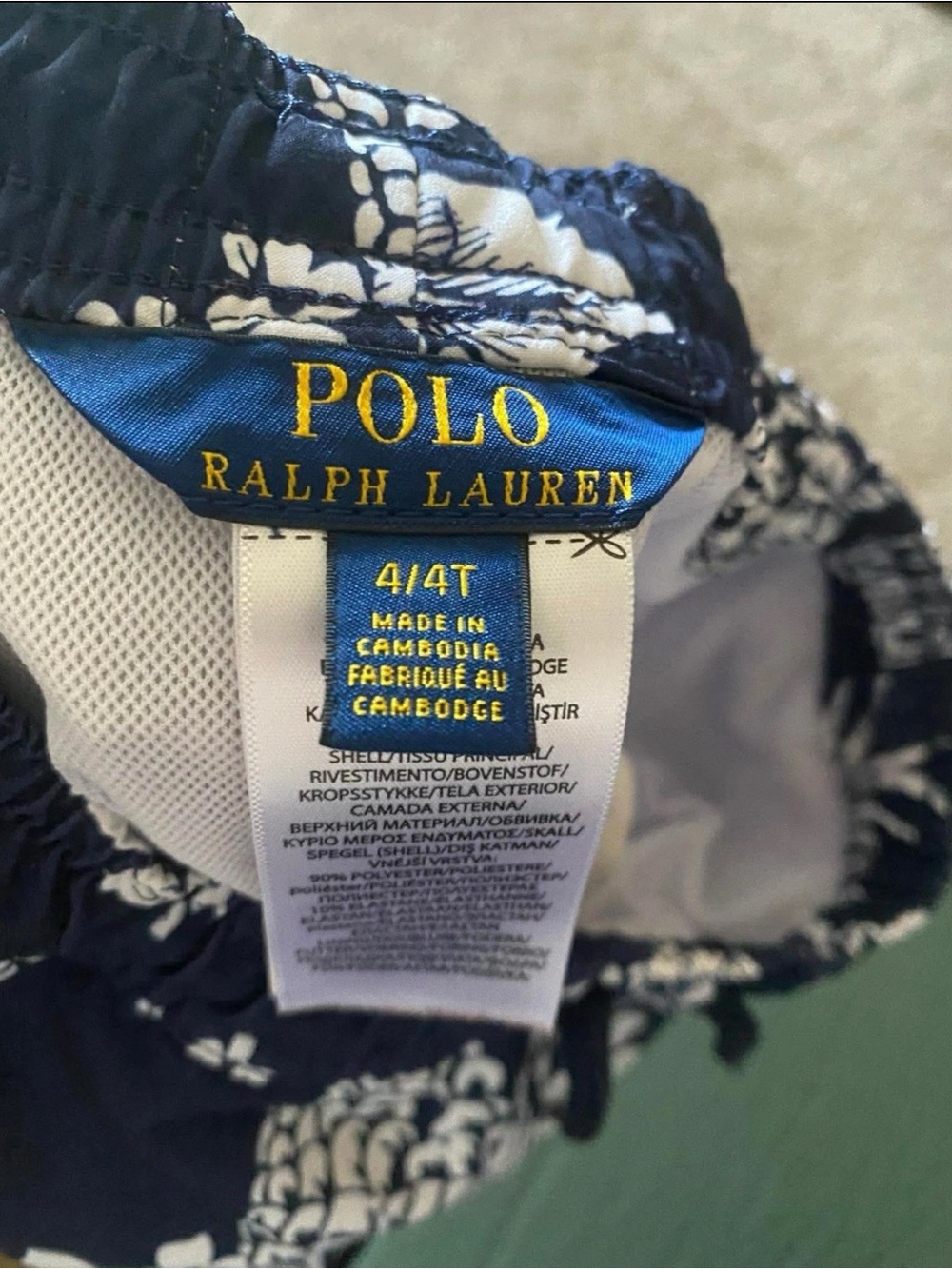 POLO RALPH LAUREN POLO BEAR SWIMMING TRUNKS BOYS SIZE 4T!! NWOT!! - Picture 3 of 3